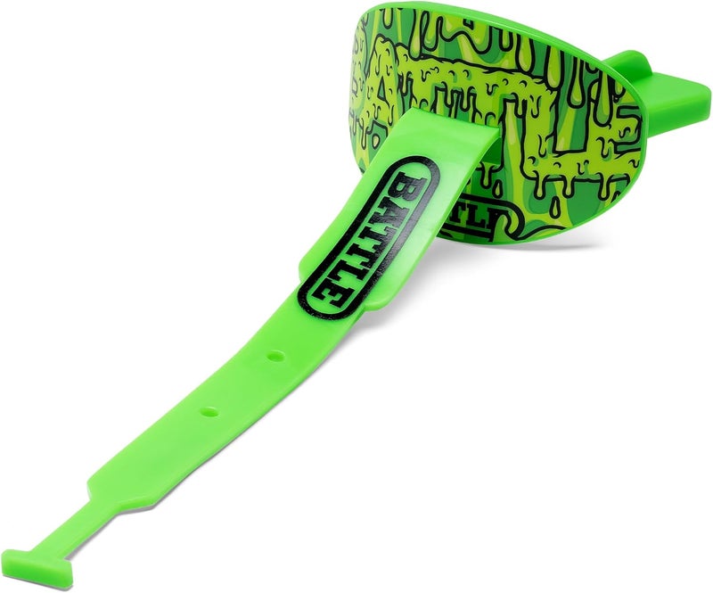 Battle Sports Speed Football Mouthguard with Strap - Oxygen Football Mouthguard Superior Airflow & Better Performance, Maximum Breathability (Slime) - Image 1